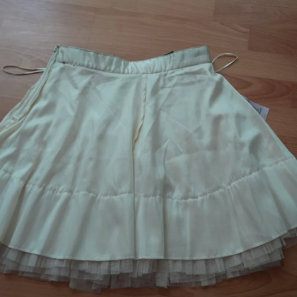 NWT NAF NAF Ecru Mesh Tulle Skirt – Size EU 36 / S - Picture 5 of 8